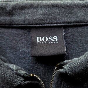 Boss Dark Grey Half Zip Top